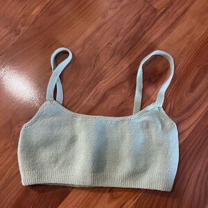 Skims Mint Green Knit bra